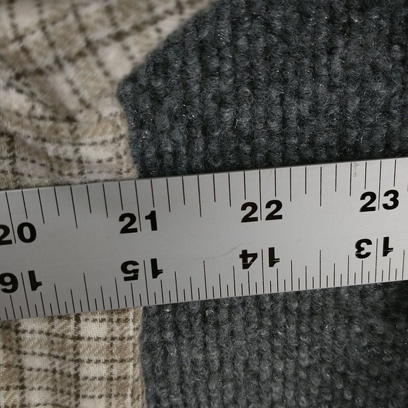 Orvis Men's Button Up Shirt Long Sleeve Tan L Checkered Cotton - Picture 12 of 12